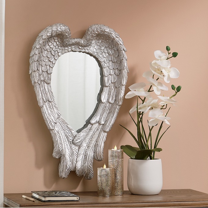 Angel Wings Wall Mirror, , large