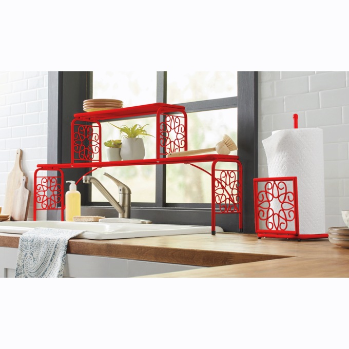 Gerbera Scroll Over-the-Sink Shelf, , large