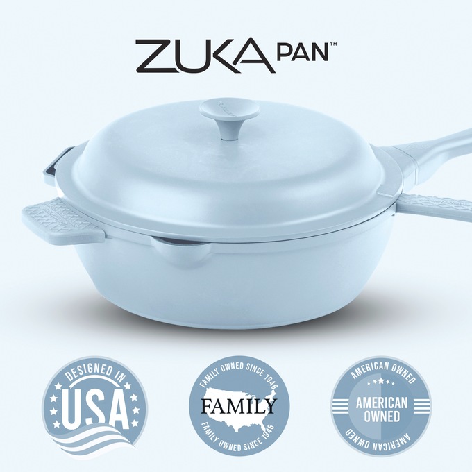 Granitestone 10" Zuka Pan, Blue, large