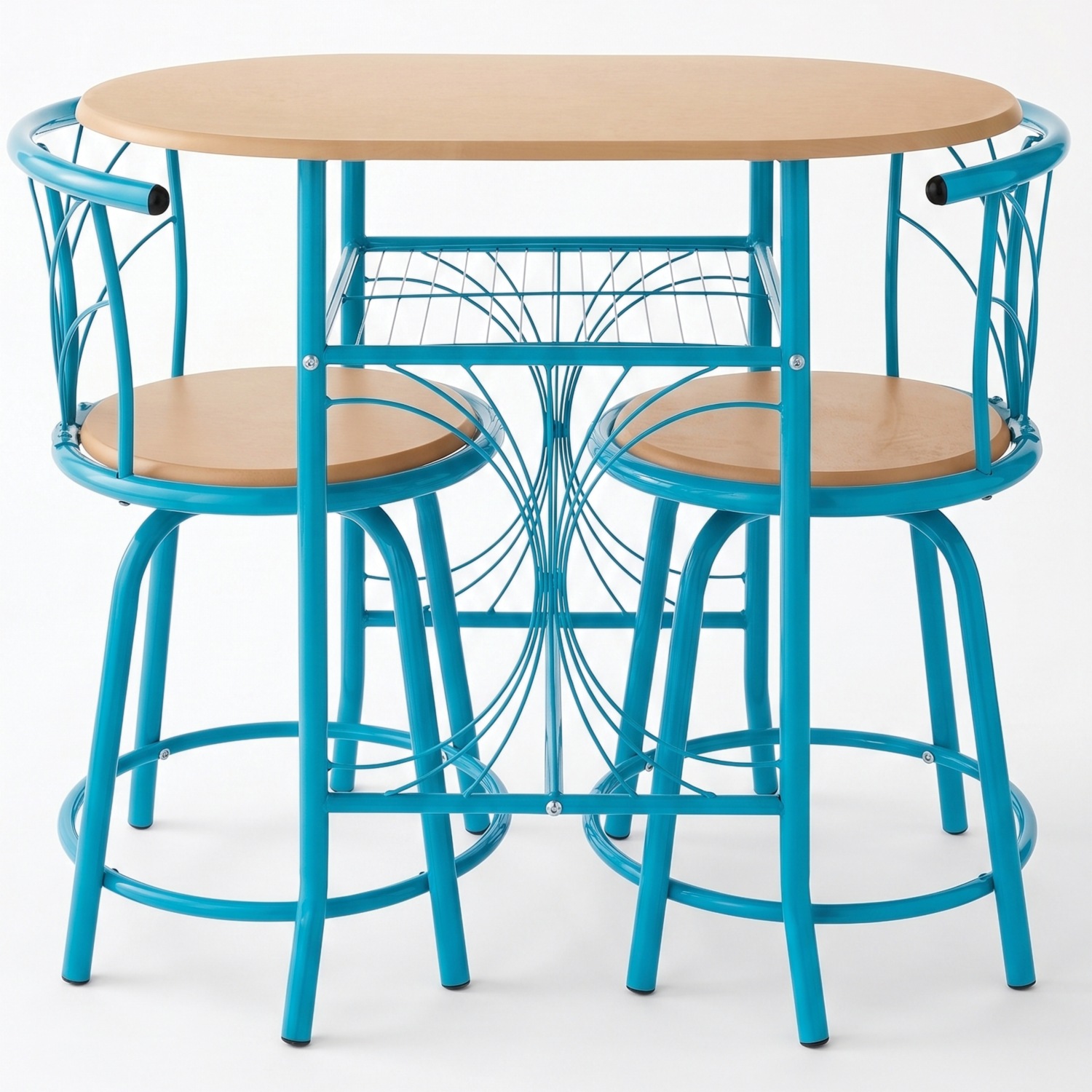 3-Piece Colorful Bistro Dining Set with Swivel Chairs | Seventh Avenue