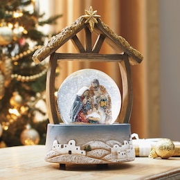 3D Nativity Waterglobe, , large