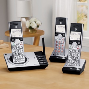AT&T 3-Handset Cordless Phone System with Answering Machine, , large
