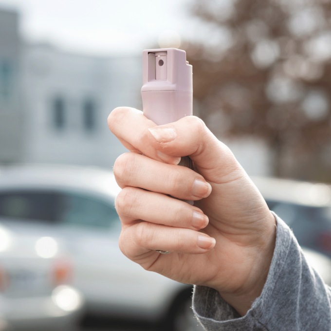 Keychain Pepper Spray, Lavender, large