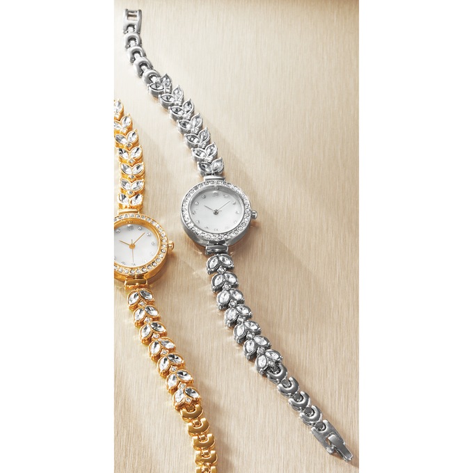 Ladies' Crystal Round Watch, , large