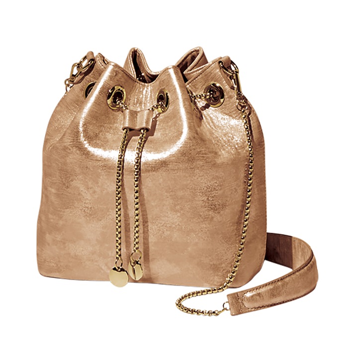 Metallic Bucket Bag, , large