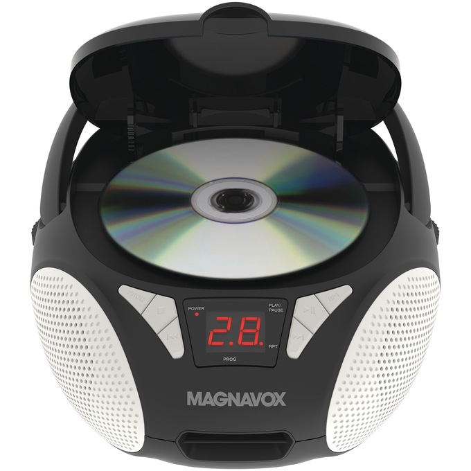 Magnavox Portable CD Boombox, Black, large