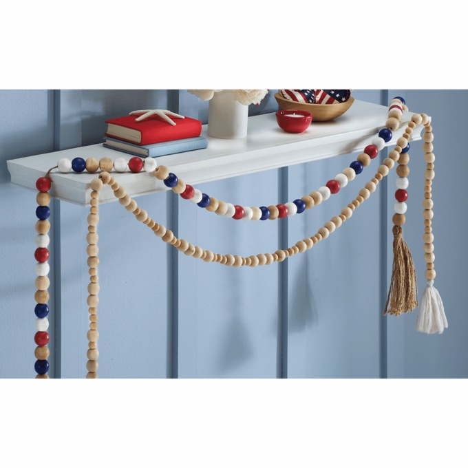 Wooden Bead Garland, , large