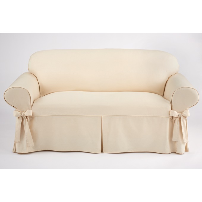 Solid Farmhouse Slipcovers, Natural, large