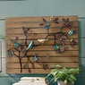 Birds in Tree Wood & Metal Wall Art, , large