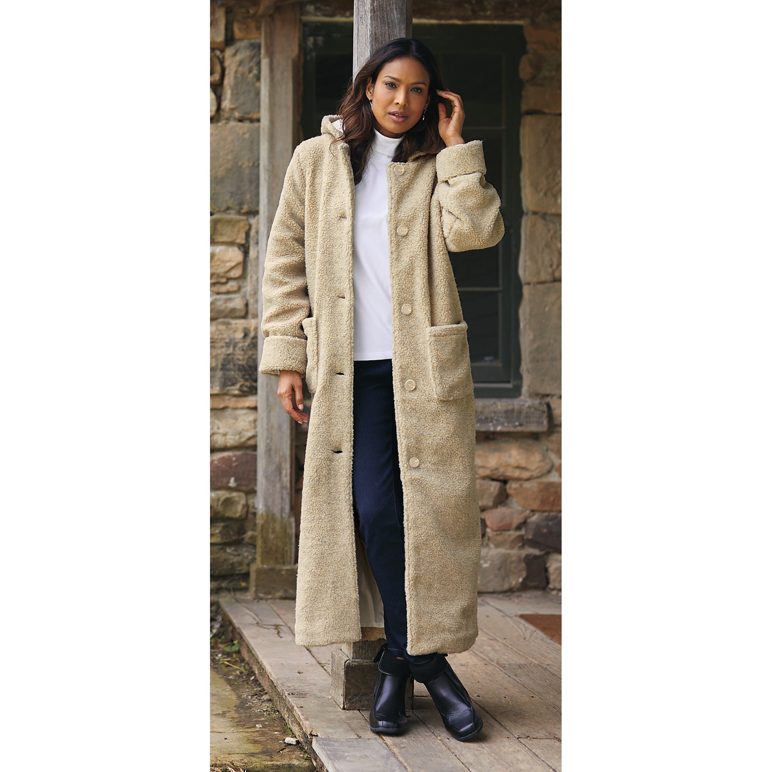 Long Berber Coat | Seventh Avenue