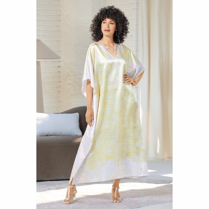 Mi Amor Long V-Neck Caftan, , large