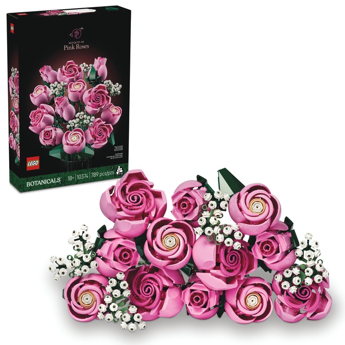 LEGO Botanicals Bouquet of Pink Roses, Pink, large