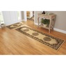4-Piece Plush Floral Kirman Rug Set with Runner and Mats, Ivory, large