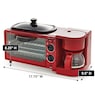 3-in-1 Breakfast Maker with Grill, Bake, Toast & Brew Functions, , large