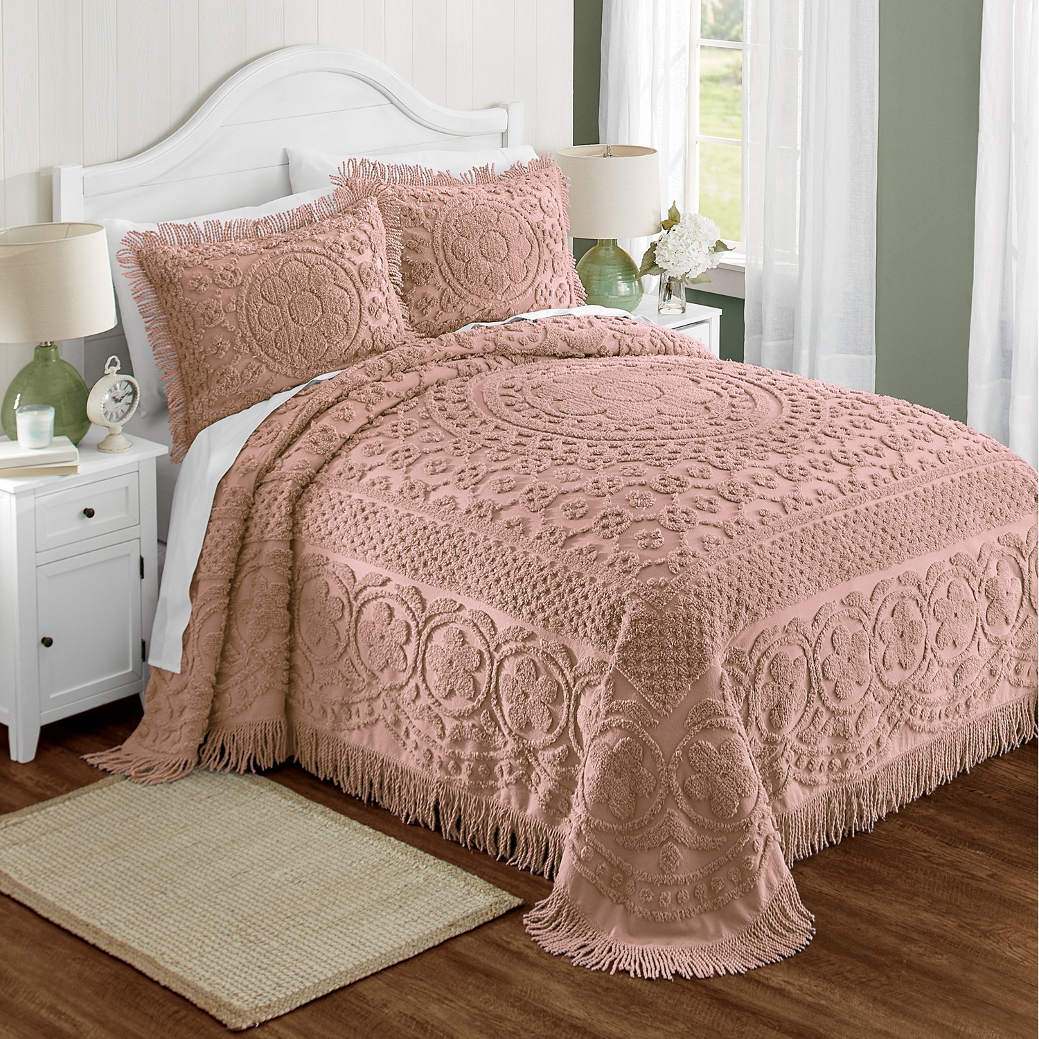 Emily Floral Chenille Bedspread Seventh Avenue