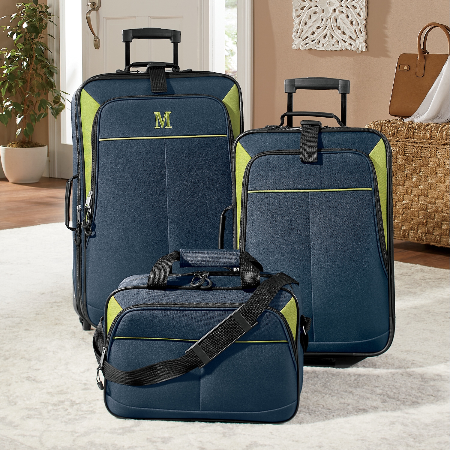 3Piece Softside Luggage Set Seventh Avenue