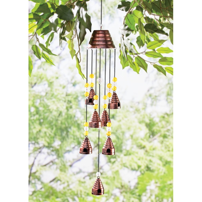 Beaded Beehives Wind Chime, , large