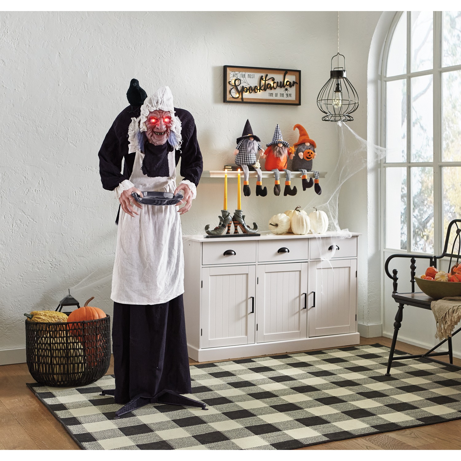 ハロウィンガーランド☆バンドメイド Agnes the Maid Sound-Activated Animated Halloween Prop | Seventh