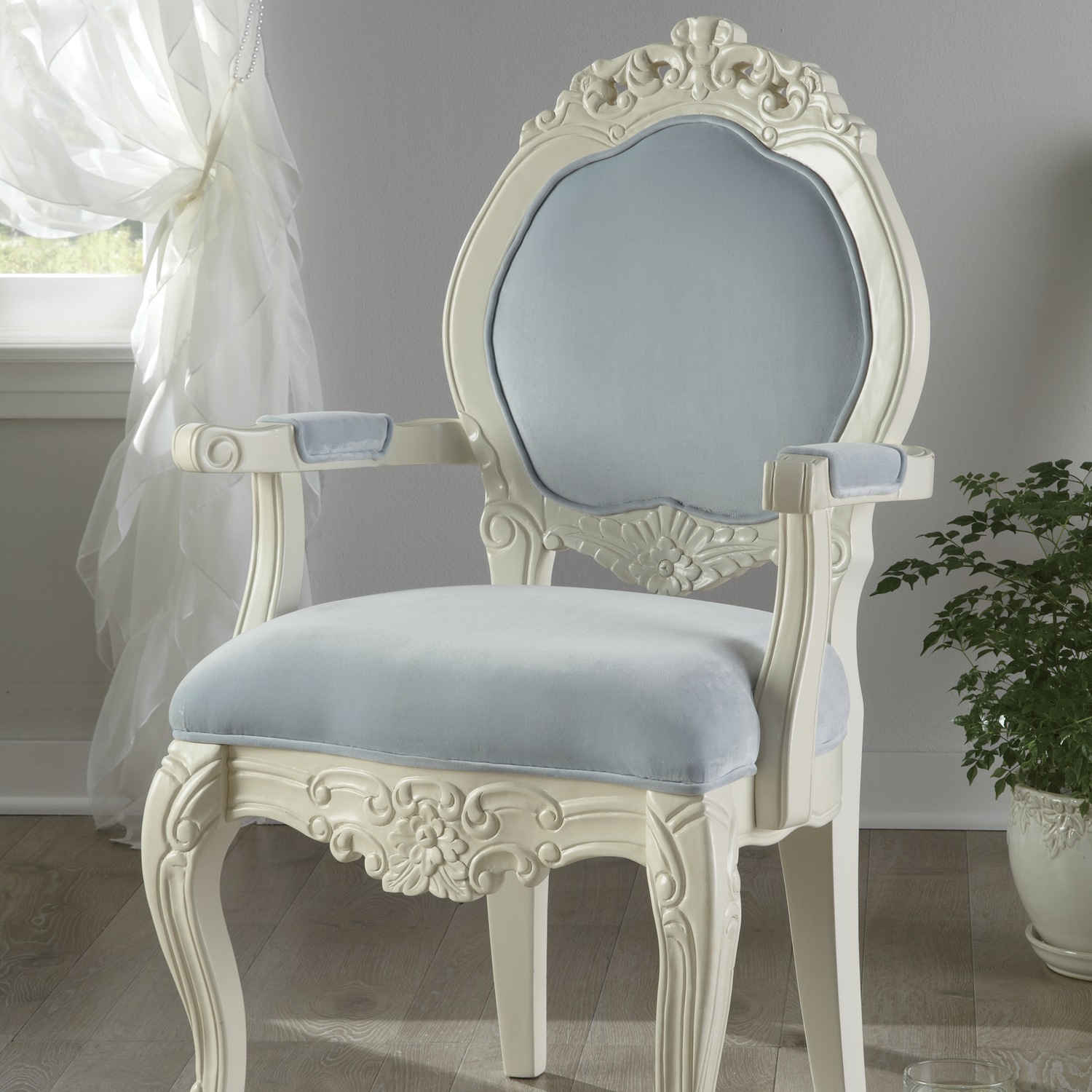 Emily HandCarved Chair Seventh Avenue