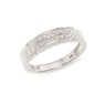 Unisex Diamond 10K Double Row Ring, , large