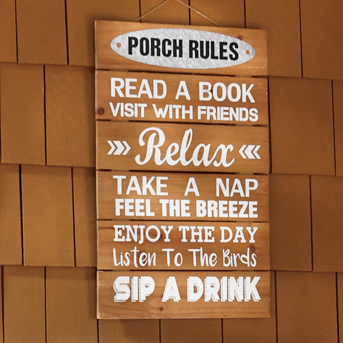 Porch Rules Sign, , large