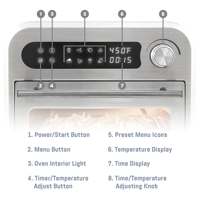 Elite Gourmet Air Fryer Oven, , large