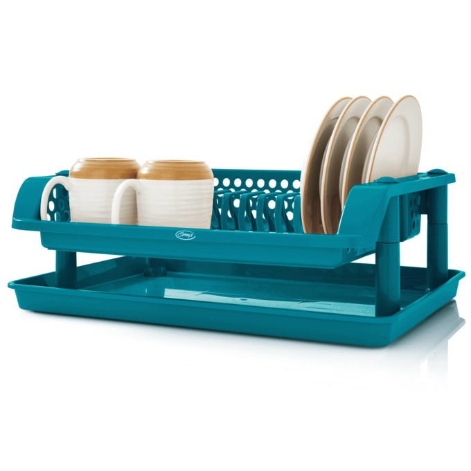 Ginny's Single-Tier Dish Rack with Tray, , large