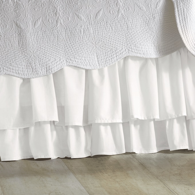 Cottage Voile Bedskirt, , large