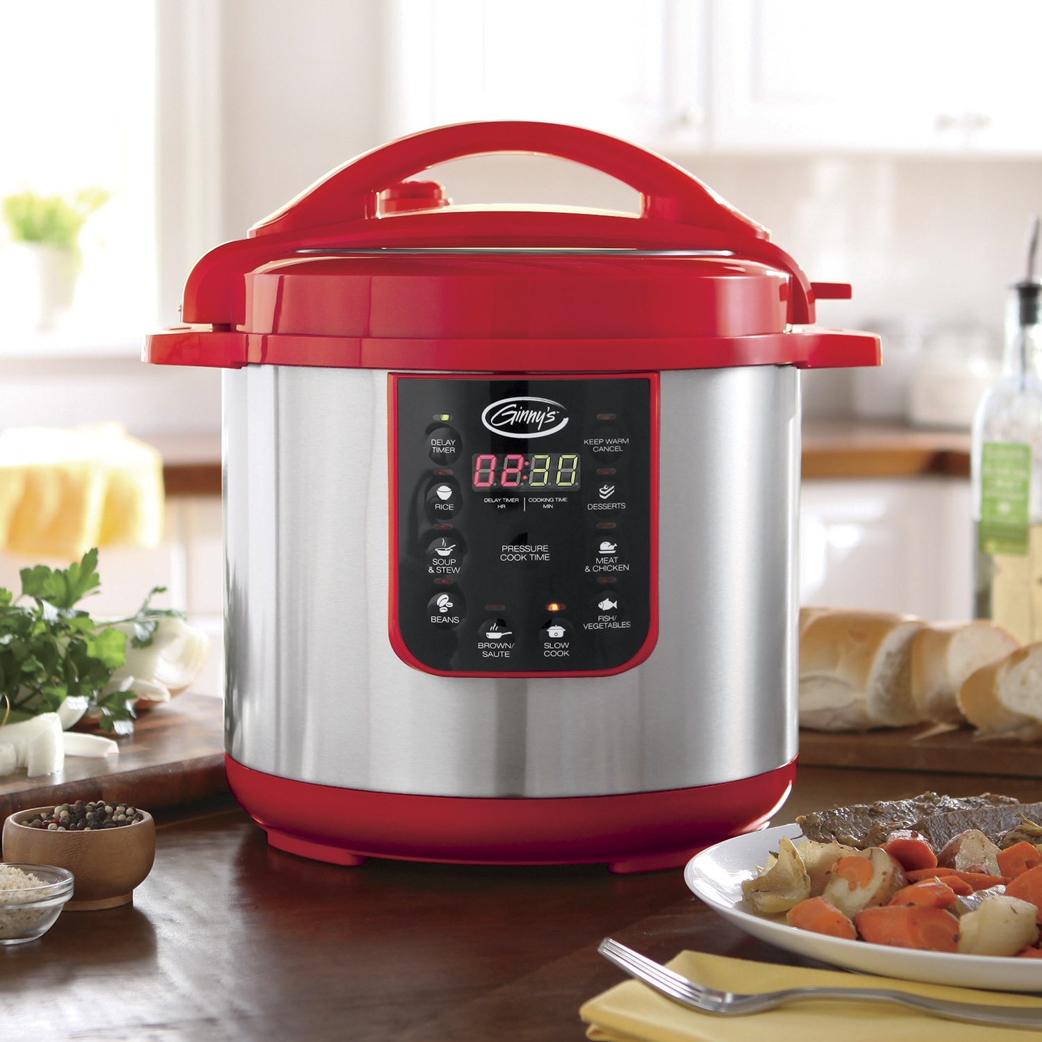 8Qt. Electric Pressure Cooker by Ginny's Seventh Avenue