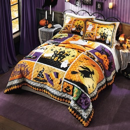 Trick or Treat Quilt and Sham, , large