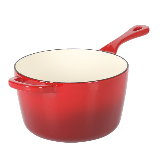 Crock Pot Artisan 3-qt. Enameled Cast Iron Saucepan with Lid, , large