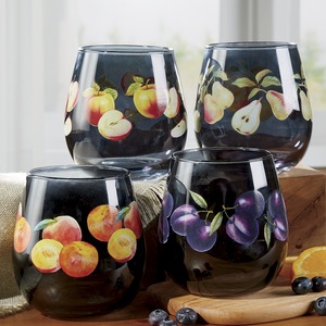 Harvest Fruit Glass Set, , large