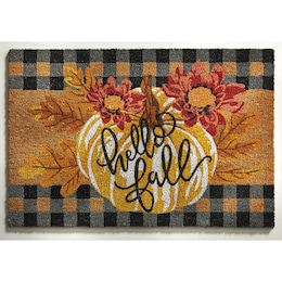 Hello Fall Indoor/Outdoor Coir Mat &mdash; 20&quot; X 30&quot;, , large