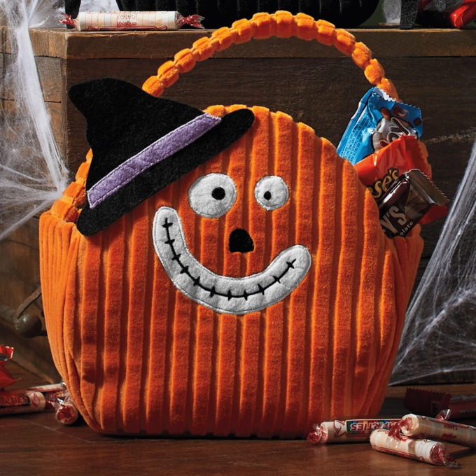 Cloth Halloween Baskets, , large