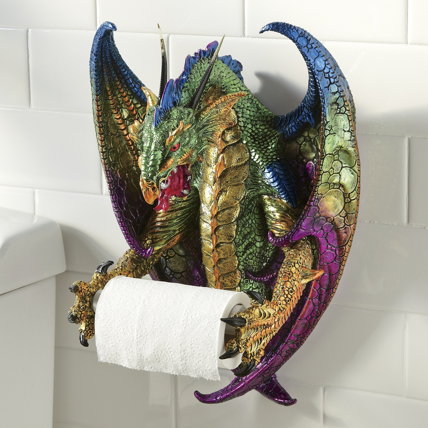 Dragon Toilet Paper Holder Seventh Avenue