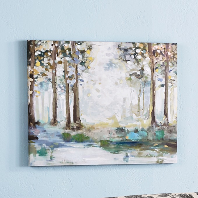 Watercolor Trees Canvas, , large