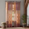 Kantha-Look Stitched Tab Top Window Panel, , large