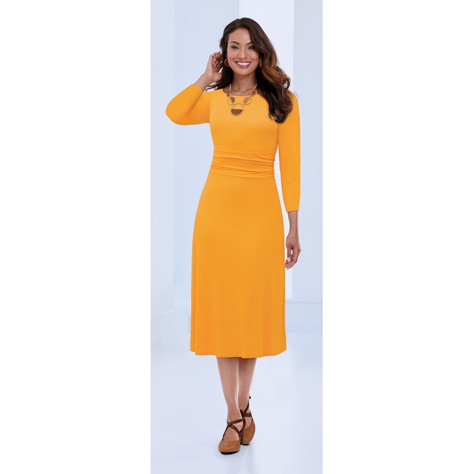Casual Knit Midi Dress, , large
