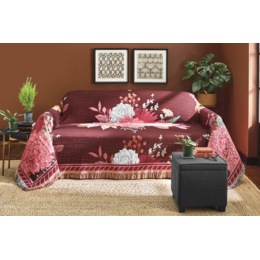 Autumn Floral Tapestry Furniture Throw, , large