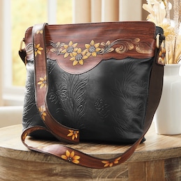 Sunflower Hand Painted Crossbody, , large