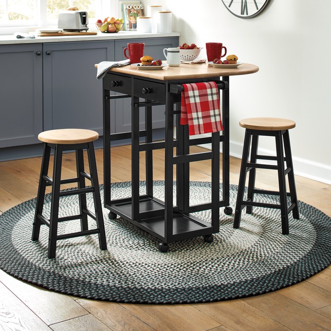 Kitchen Island with Stools, , large