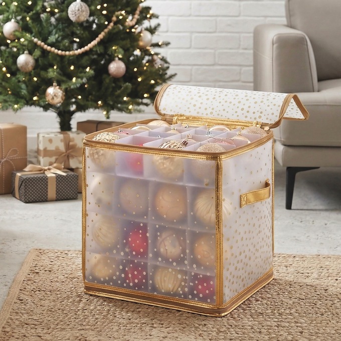 Simplify 64-Ct. Ornament Storage Organizer, Assorted, large