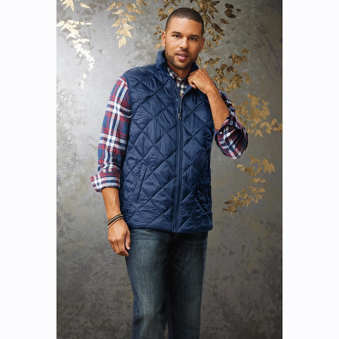 Men's Light Puffer Vest, , large