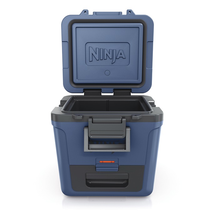 Ninja FrostVault 30-Quart Wheeled Cooler with Dry Zone, Blue, large