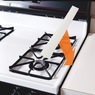 Kleen Seam Silicone Stove Gap Cover, , large