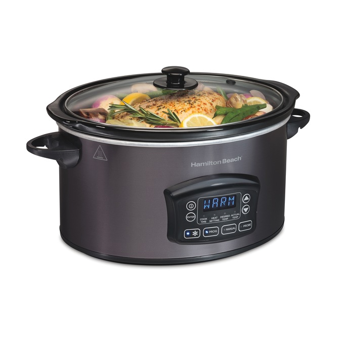 Hamilton Beach 6-Quart Programmable Defrost Slow Cooker, , large