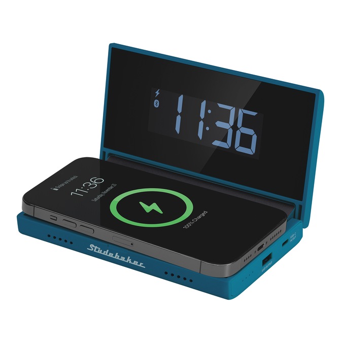 Studebaker 4-in-1 Charging Clock, , large