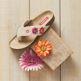 Minha Sandal with Crocheted Straps, , large