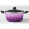 Gradient 10-Piece Aluminum Cookware Set, Purple, large