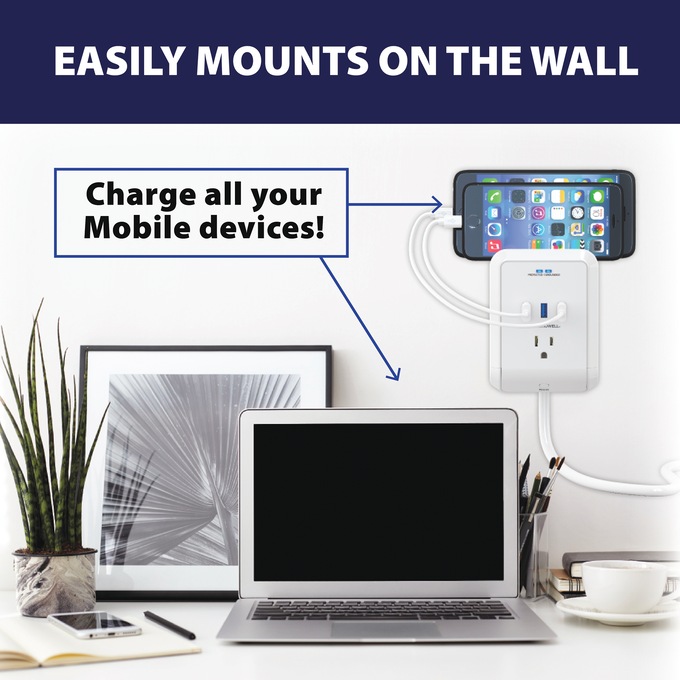 Bell+Howell Power Pro Outlet with Surge Protection, , large